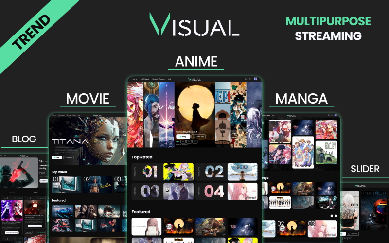 Visualize the World of Anime, Manga, and Movies with Visual - Your Ultimate Streaming HTML Template}