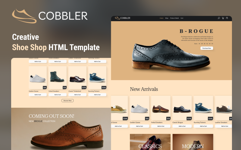 Step into Style with Cobbler: A Premium Shoe Store HTML Theme}