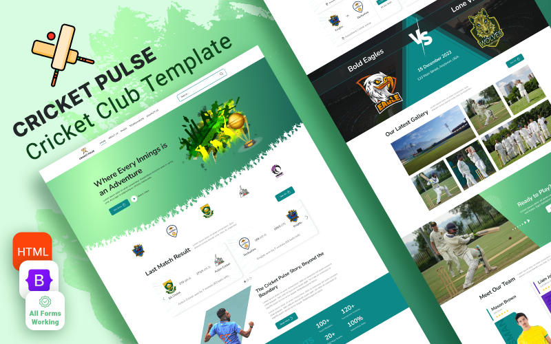 Cricket Pulse - Ultimate Sports Club, Cricket HTML5 Website Template}
