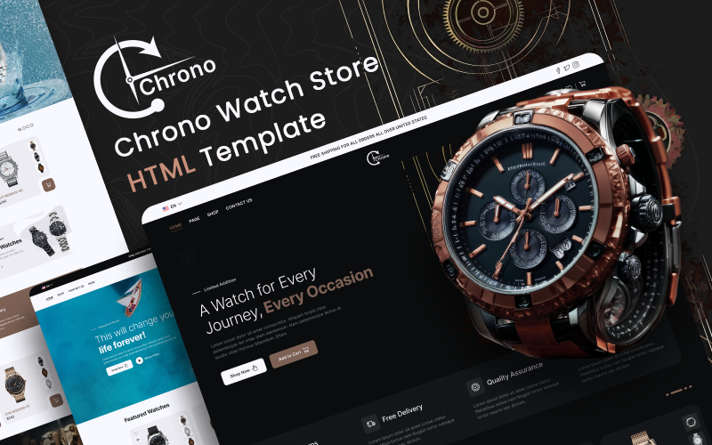 Chrono - Watch Store eCommerece HTML Template}
