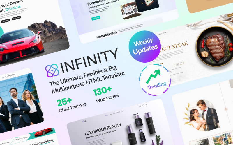 Multipurpose Infinity - Trendy HTML Bootstrap Website Template}