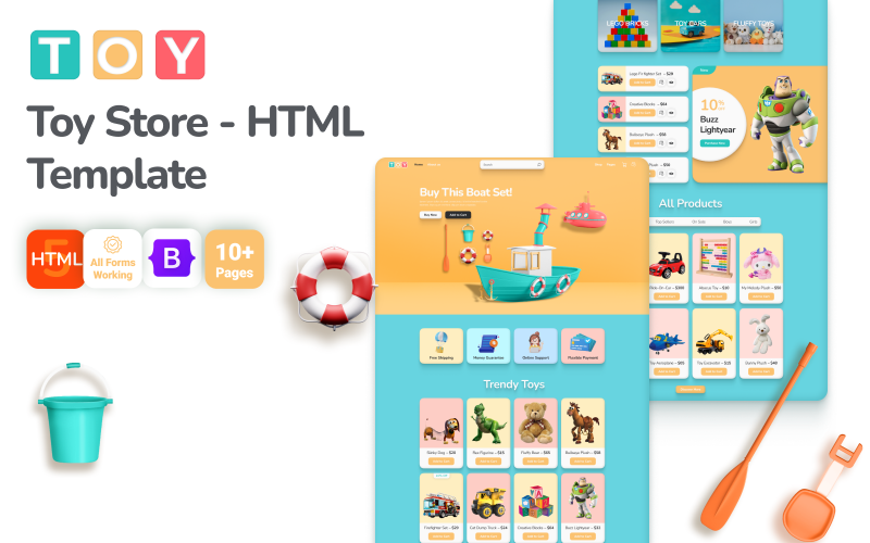 Toy - Kid's toy store HTML5 Website Template}