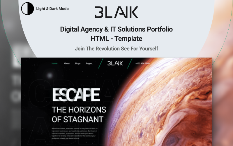 Blank - IT Solutions & Digital Agency Portfolio Template}