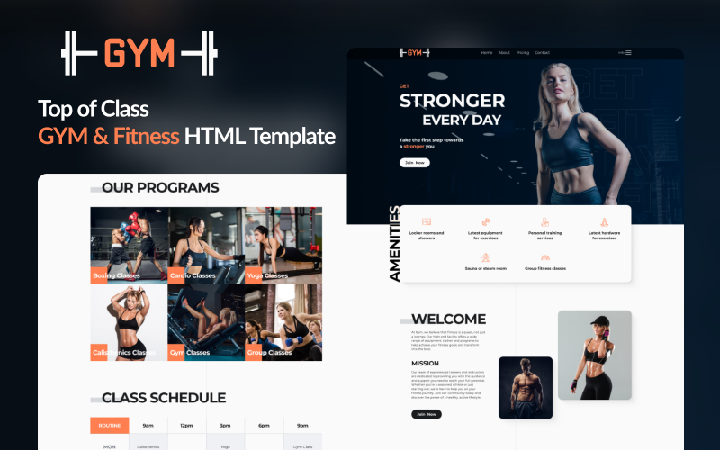 Unleash Your Potential with 'Gym' – A Cutting-Edge Fitness and Gym HTML Template}