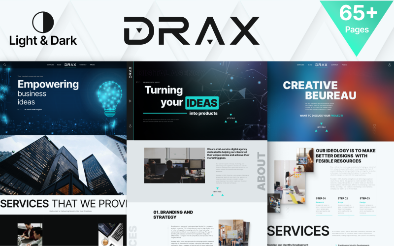 Drax - IT Solutions & Digital Agency Portfolio Template}