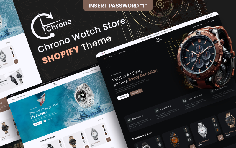 Chrono - Watch Store Multipage Shopify Website Theme}