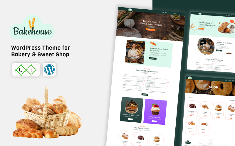 Bakehouse - Food Bakery , Pastry & Sweets Shop WordPress Theme}